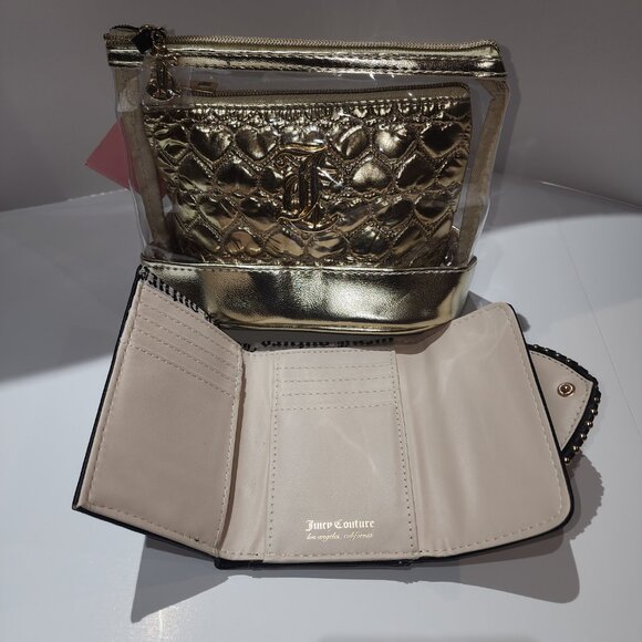 GOLD JUICY COUTURE BAG WITH A JUICY COUTURE WALLET. NWT - Picture 3 of 3